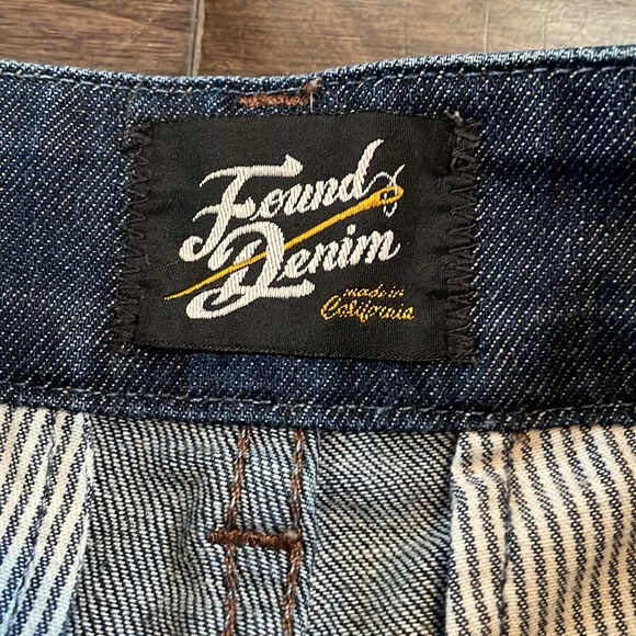 Found Denim mini skirt, distressed, raw hem. Small - Picture 3 of 8